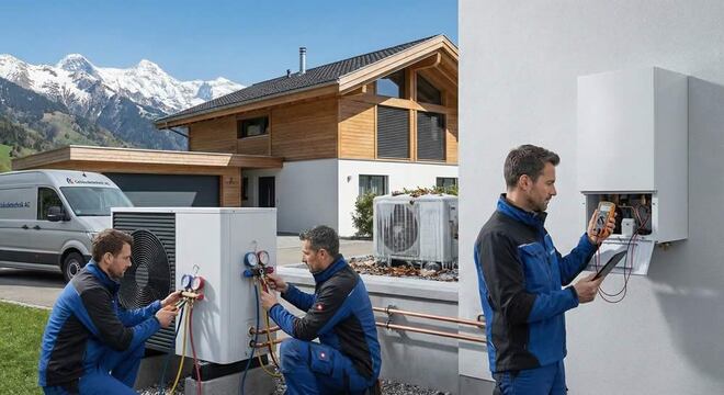 Installation, Wartung und häufige Fehler bei Wärmepumpen in der Schweiz